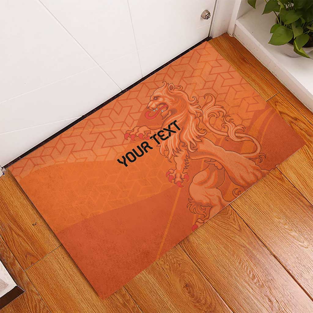 Custom Netherlands Oranje Football Rubber Doormat Come On Het Nederlands Elftal - Wonder Print Shop