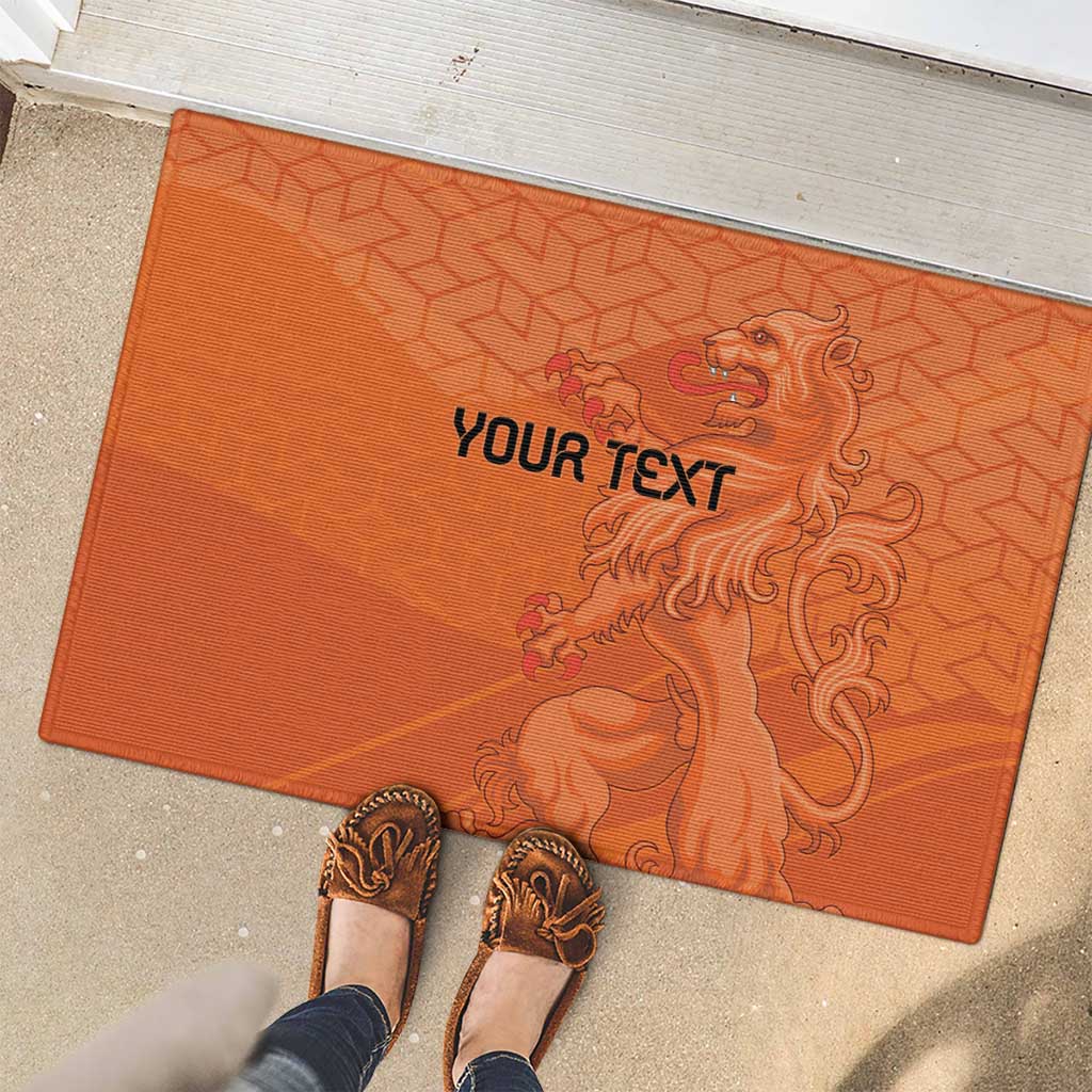 Custom Netherlands Oranje Football Rubber Doormat Come On Het Nederlands Elftal - Wonder Print Shop