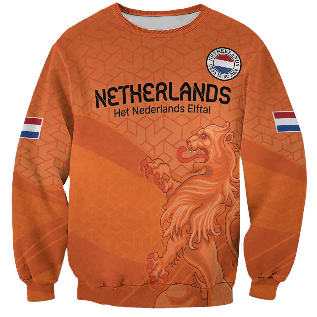 Custom Netherlands Oranje Football Sweatshirt Come On Het Nederlands Elftal - Wonder Print Shop