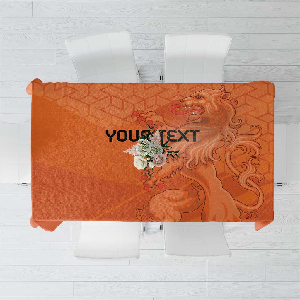Custom Netherlands Oranje Football Tablecloth Come On Het Nederlands Elftal - Wonder Print Shop