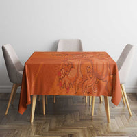 Custom Netherlands Oranje Football Tablecloth Come On Het Nederlands Elftal - Wonder Print Shop
