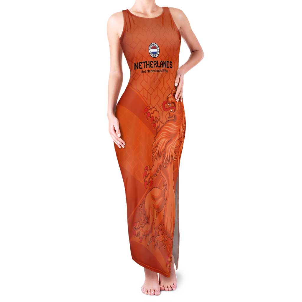 Custom Netherlands Oranje Football Tank Maxi Dress Come On Het Nederlands Elftal - Wonder Print Shop
