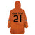 Custom Netherlands Oranje Football Wearable Blanket Hoodie Come On Het Nederlands Elftal - Wonder Print Shop
