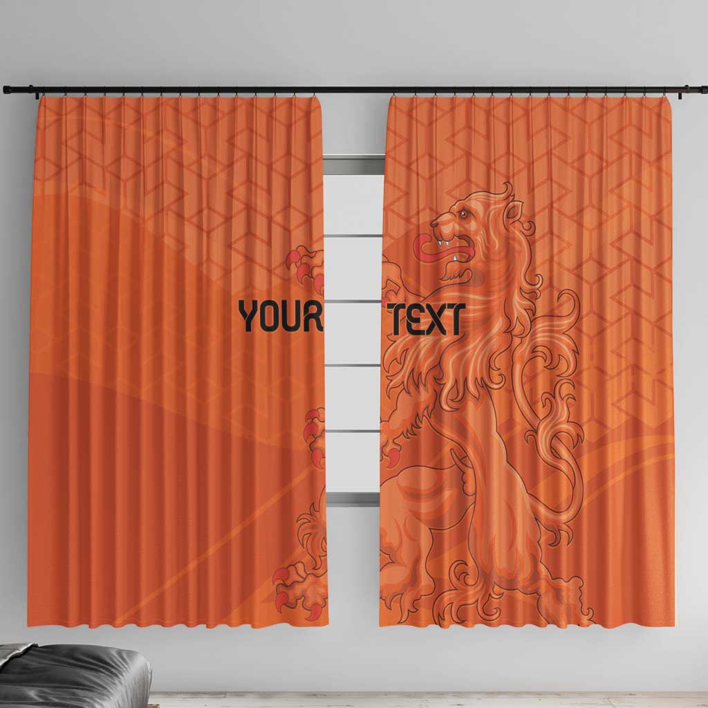 Custom Netherlands Oranje Football Window Curtain Come On Het Nederlands Elftal - Wonder Print Shop