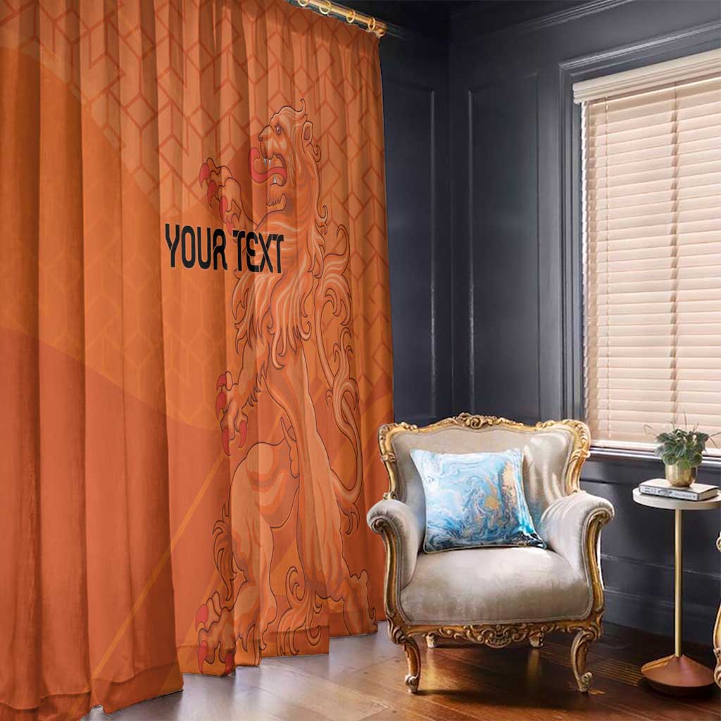 Custom Netherlands Oranje Football Window Curtain Come On Het Nederlands Elftal - Wonder Print Shop