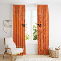 Custom Netherlands Oranje Football Window Curtain Come On Het Nederlands Elftal - Wonder Print Shop