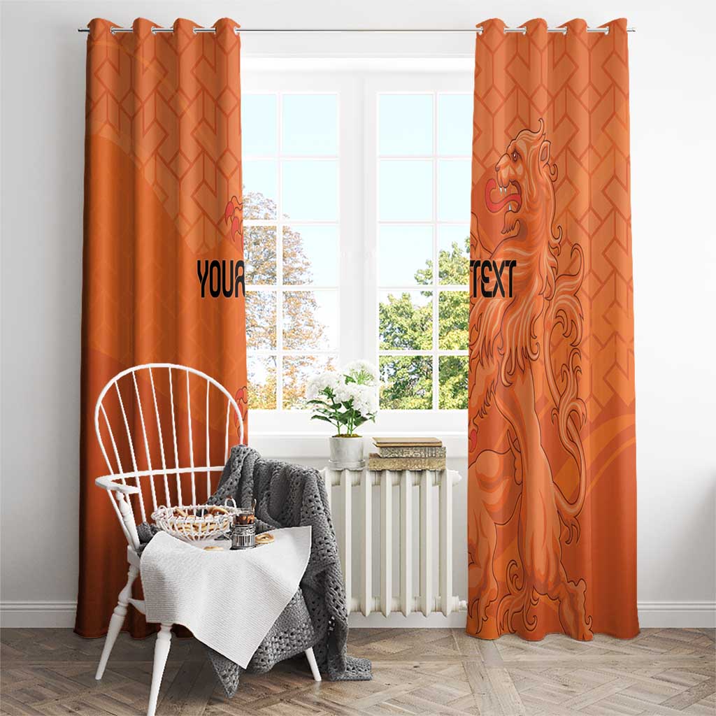 Custom Netherlands Oranje Football Window Curtain Come On Het Nederlands Elftal - Wonder Print Shop