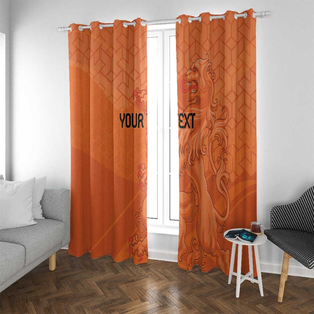 Custom Netherlands Oranje Football Window Curtain Come On Het Nederlands Elftal - Wonder Print Shop