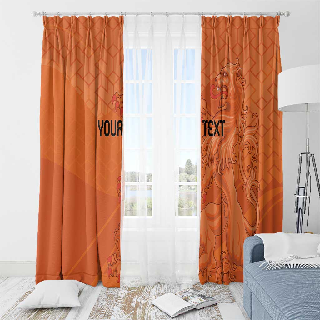 Custom Netherlands Oranje Football Window Curtain Come On Het Nederlands Elftal - Wonder Print Shop