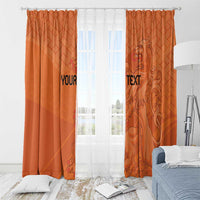 Custom Netherlands Oranje Football Window Curtain Come On Het Nederlands Elftal - Wonder Print Shop
