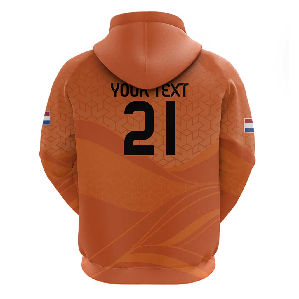 Custom Netherlands Oranje Football Zip Hoodie Come On Het Nederlands Elftal - Wonder Print Shop