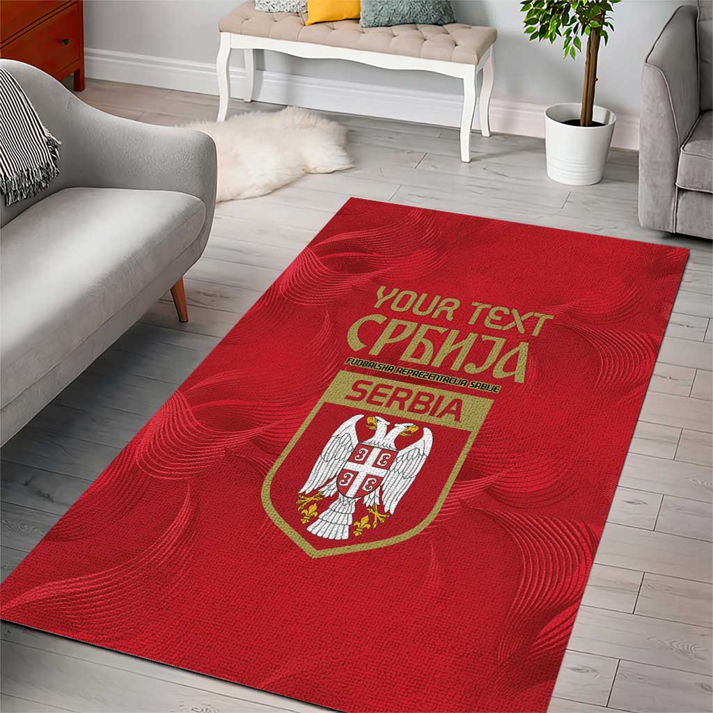 Custom Serbia Football Area Rug Fudbalska reprezentacija Srbije LT9 - Wonder Print Shop