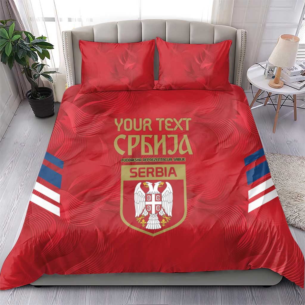 Custom Serbia Football Bedding Set Fudbalska reprezentacija Srbije LT9 - Wonder Print Shop