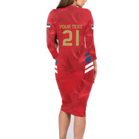 Custom Serbia Football Family Matching Long Sleeve Bodycon Dress and Hawaiian Shirt Fudbalska reprezentacija Srbije LT9 - Wonder Print Shop