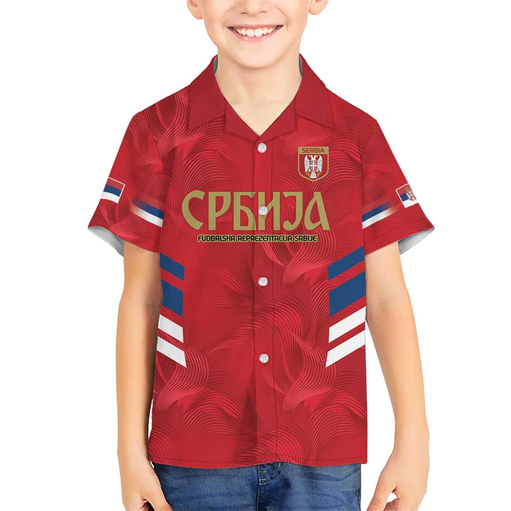 Custom Serbia Football Hawaiian Shirt Fudbalska reprezentacija Srbije - Wonder Print Shop