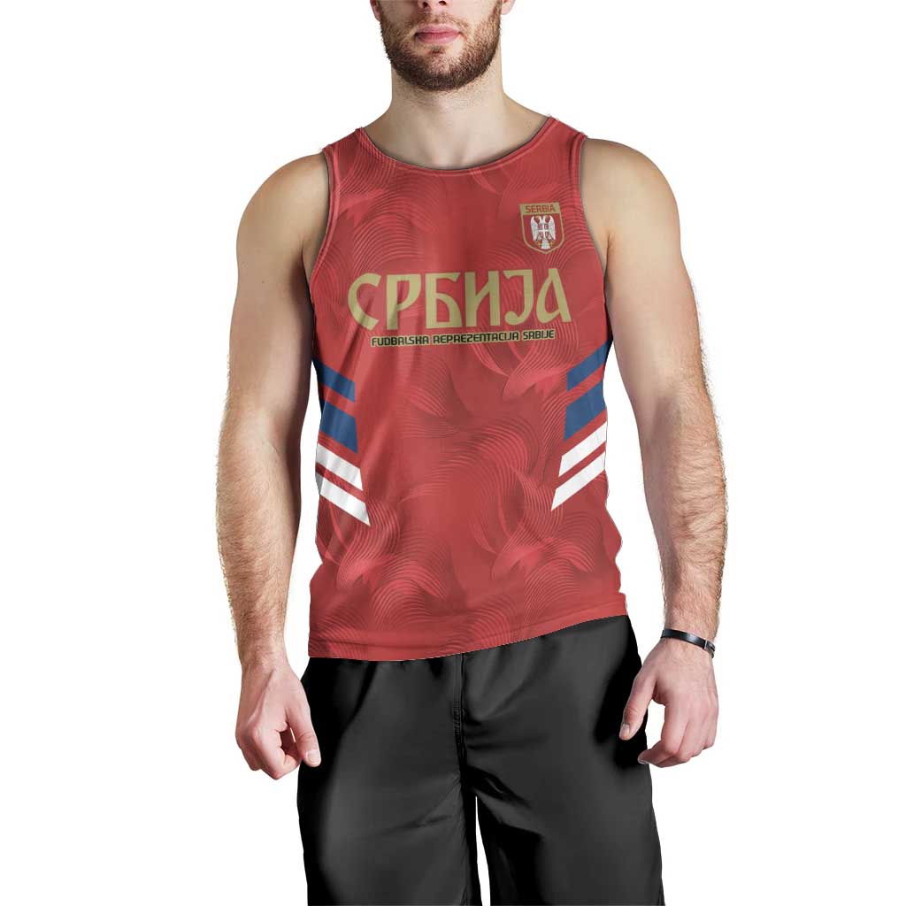 Custom Serbia Football Men Tank Top Fudbalska reprezentacija Srbije - Wonder Print Shop