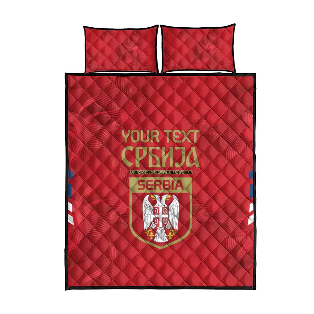 Custom Serbia Football Quilt Bed Set Fudbalska reprezentacija Srbije - Wonder Print Shop