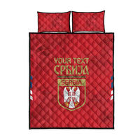 Custom Serbia Football Quilt Bed Set Fudbalska reprezentacija Srbije - Wonder Print Shop