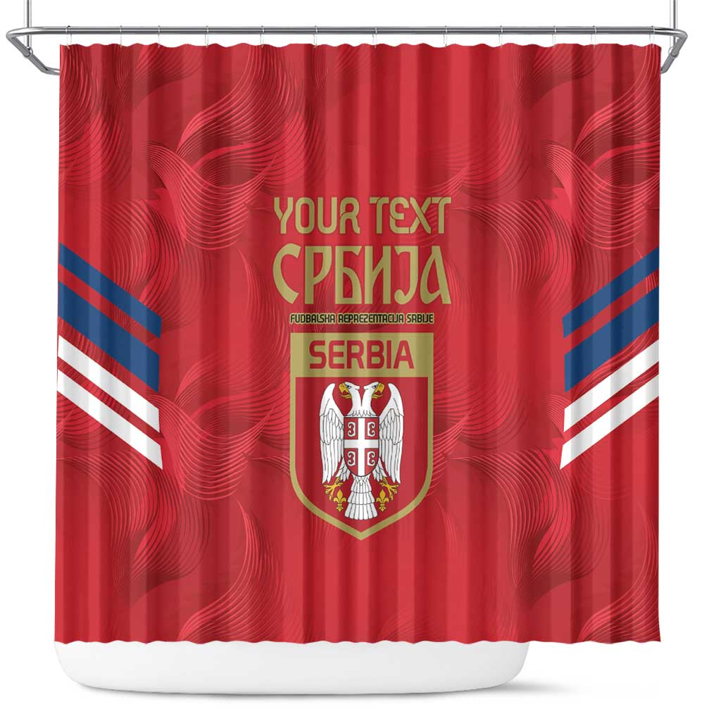 Custom Serbia Football Shower Curtain Fudbalska reprezentacija Srbije