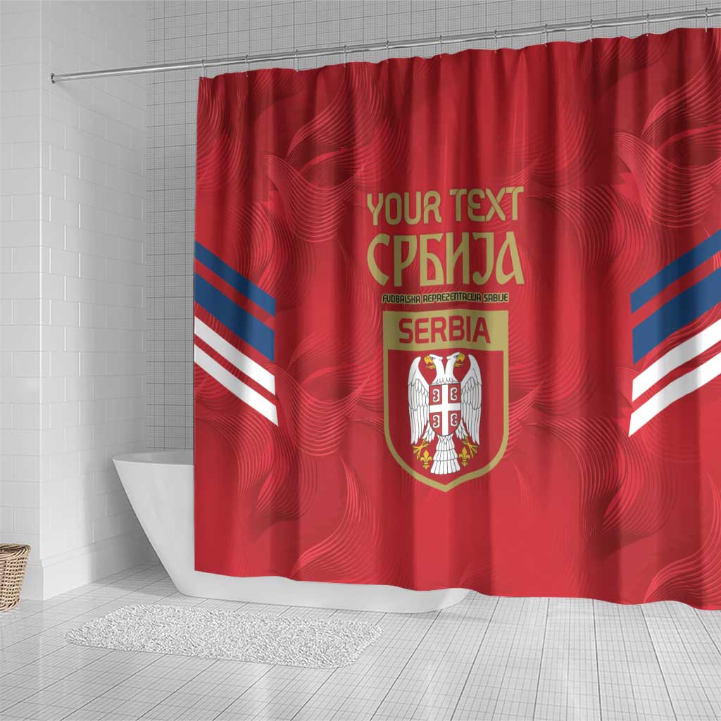 Custom Serbia Football Shower Curtain Fudbalska reprezentacija Srbije