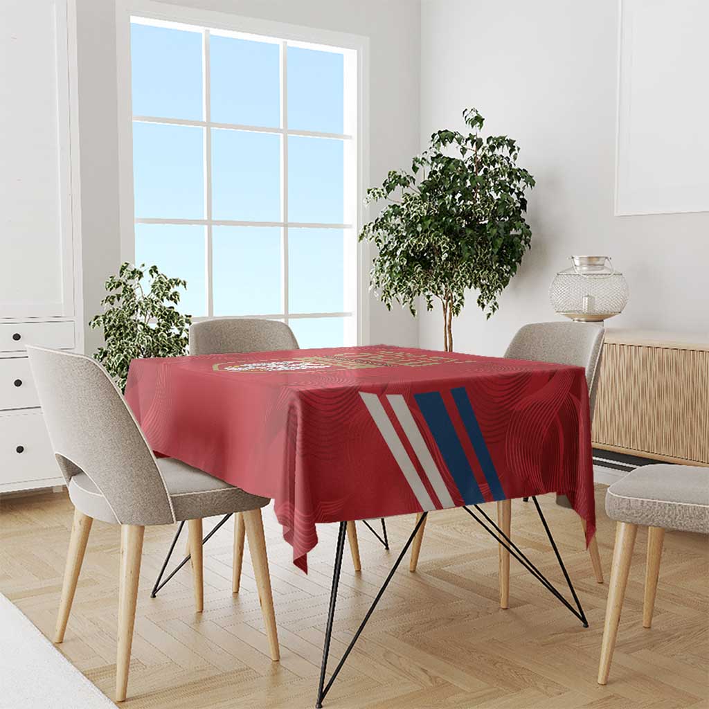 Custom Serbia Football Tablecloth Fudbalska reprezentacija Srbije - Wonder Print Shop