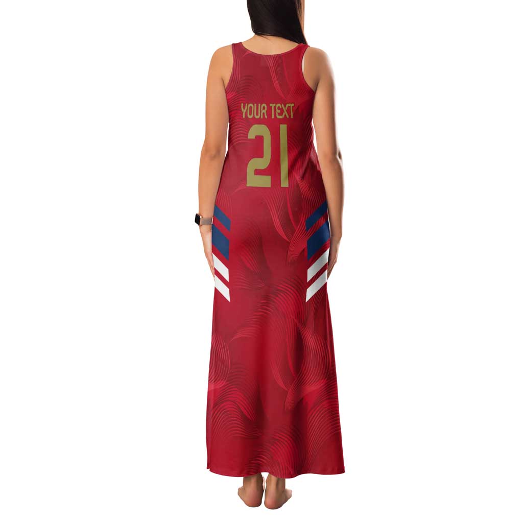 Custom Serbia Football Tank Maxi Dress Fudbalska reprezentacija Srbije - Wonder Print Shop