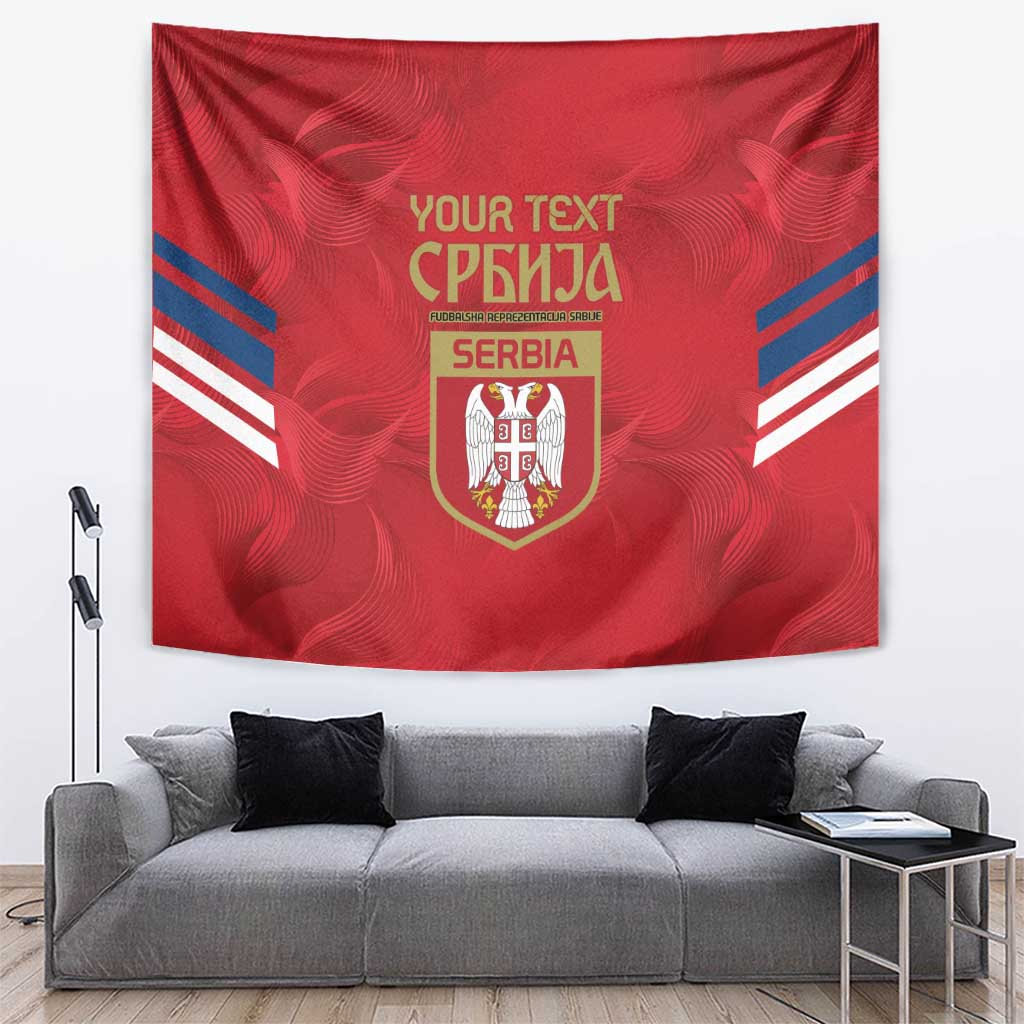 Custom Serbia Football Tapestry Fudbalska reprezentacija Srbije - Wonder Print Shop