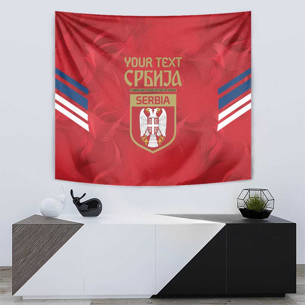 Custom Serbia Football Tapestry Fudbalska reprezentacija Srbije - Wonder Print Shop