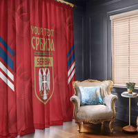 Custom Serbia Football Window Curtain Fudbalska reprezentacija Srbije - Wonder Print Shop