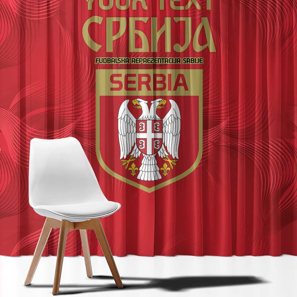 Custom Serbia Football Window Curtain Fudbalska reprezentacija Srbije - Wonder Print Shop