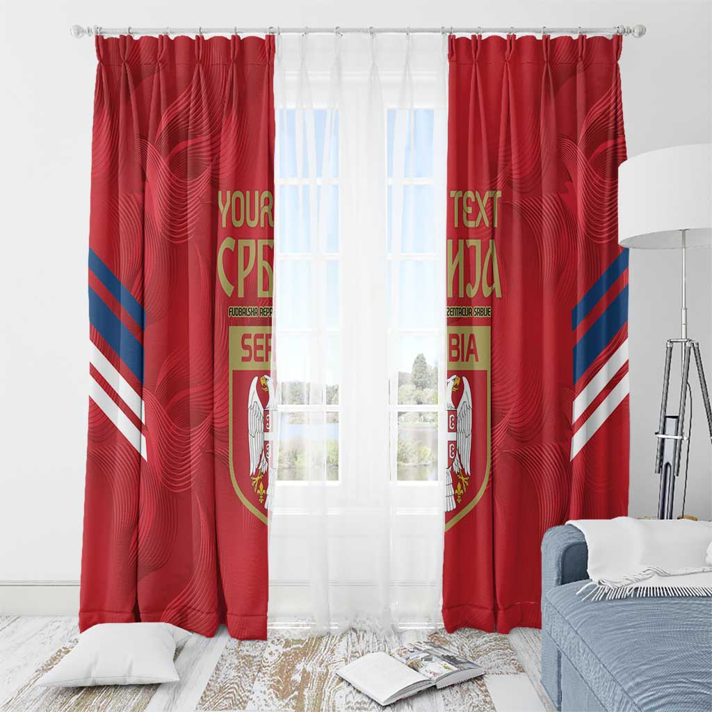 Custom Serbia Football Window Curtain Fudbalska reprezentacija Srbije - Wonder Print Shop