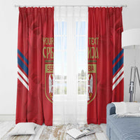 Custom Serbia Football Window Curtain Fudbalska reprezentacija Srbije - Wonder Print Shop