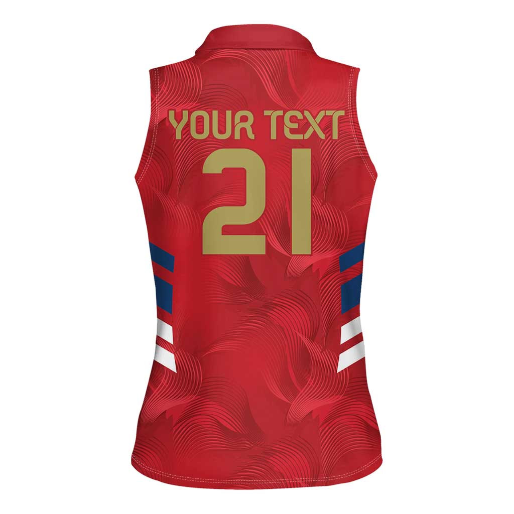 Custom Serbia Football Women Sleeveless Polo Shirt Fudbalska reprezentacija Srbije - Wonder Print Shop