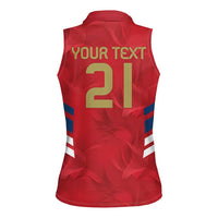 Custom Serbia Football Women Sleeveless Polo Shirt Fudbalska reprezentacija Srbije - Wonder Print Shop