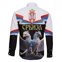 Serbia Silver Double-headed Eagle Family Matching Tank Maxi Dress and Hawaiian Shirt - Wonder Print Shop