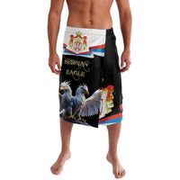 Serbia Silver Double-headed Eagle Lavalava - Wonder Print Shop