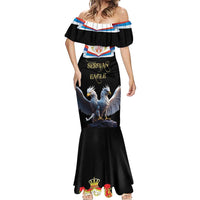 Serbia Silver Double-headed Eagle Mermaid Dress - Wonder Print Shop