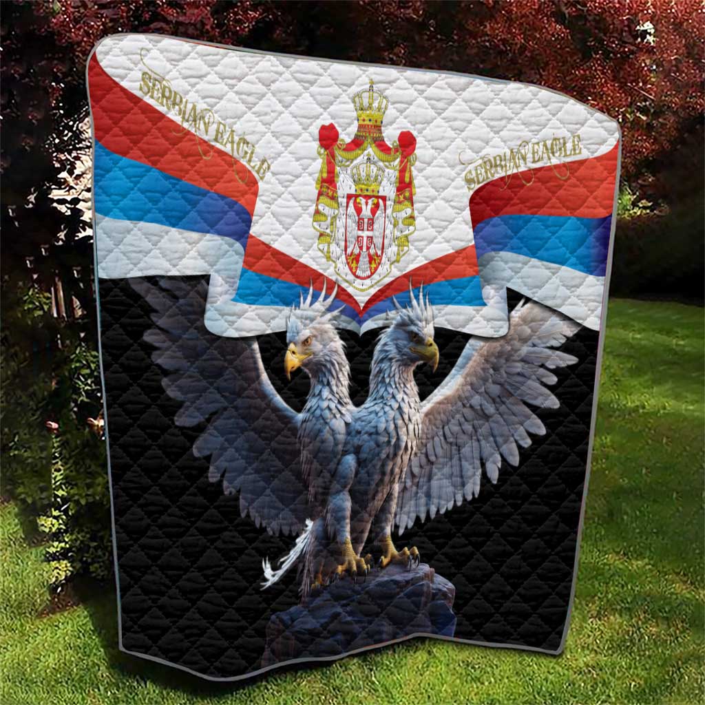 Serbia Silver Double-headed Eagle Quilt - Wonder Print Shop