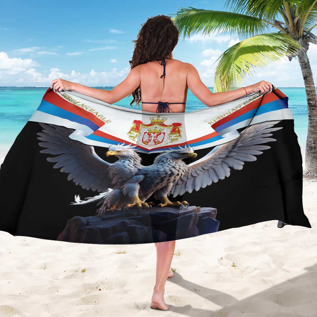 Serbia Silver Double-headed Eagle Sarong - Wonder Print Shop
