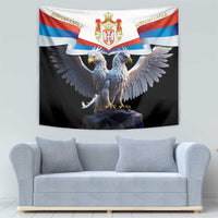 Serbia Silver Double-headed Eagle Tapestry - Wonder Print Shop
