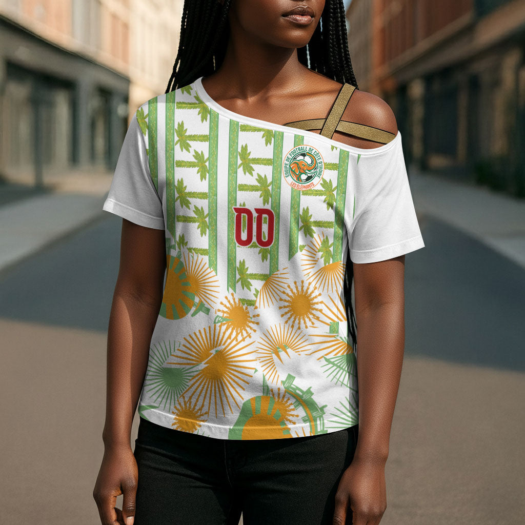 Custom Ivory Coast Heritage Elephants Never Fall Cross Shoulder Shirt