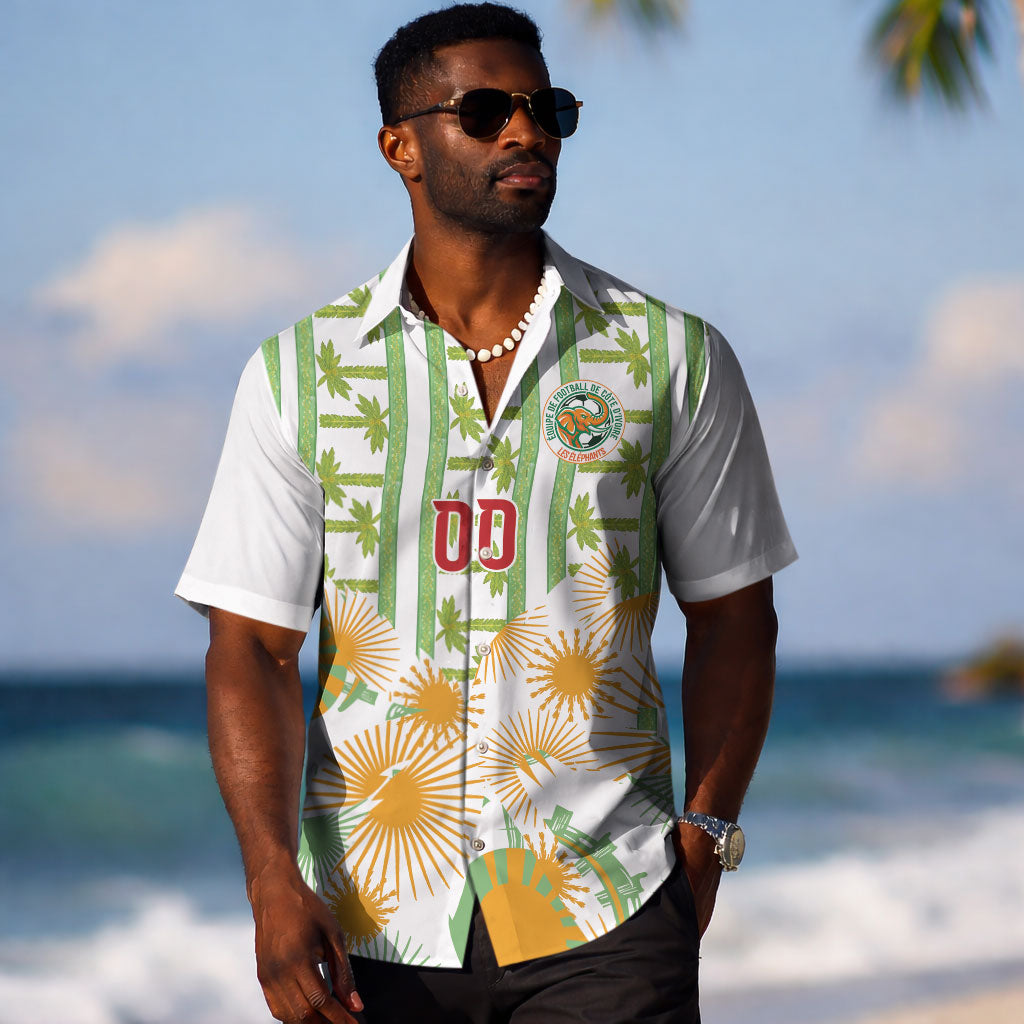 Custom Ivory Coast Heritage Elephants Never Fall Hawaiian Shirt LT9