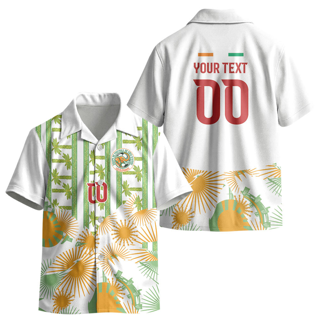 Custom Ivory Coast Heritage Elephants Never Fall Kid Hawaiian Shirt LT9