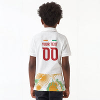 Custom Ivory Coast Heritage Elephants Never Fall Kid Polo Shirt