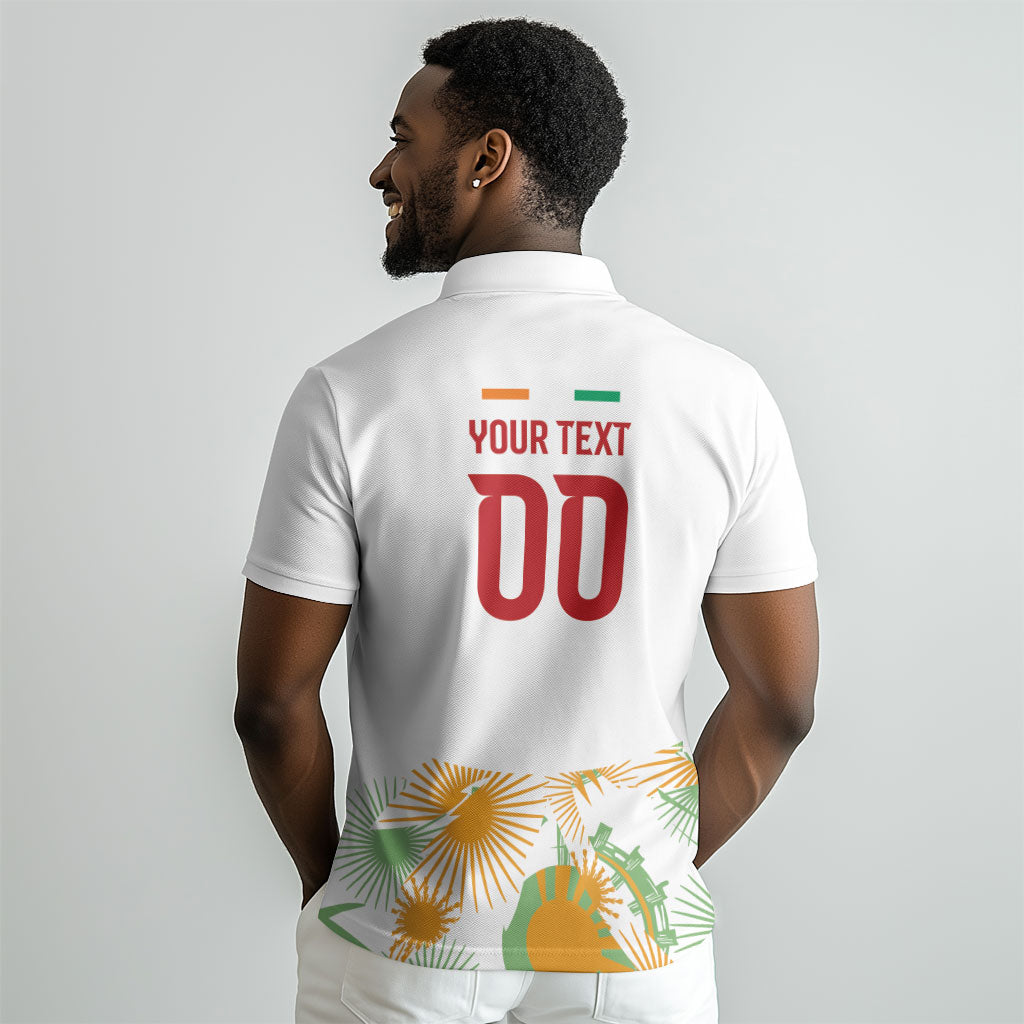Custom Ivory Coast Heritage Elephants Never Fall Polo Shirt LT9