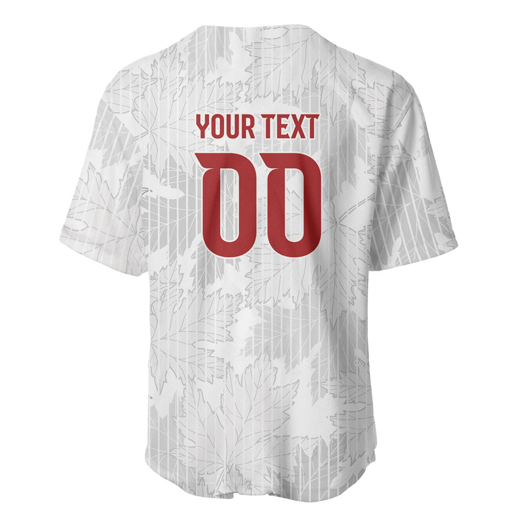 Custom Canada Our Game Now Baseball Jersey Let's Go Canada Victory World Football