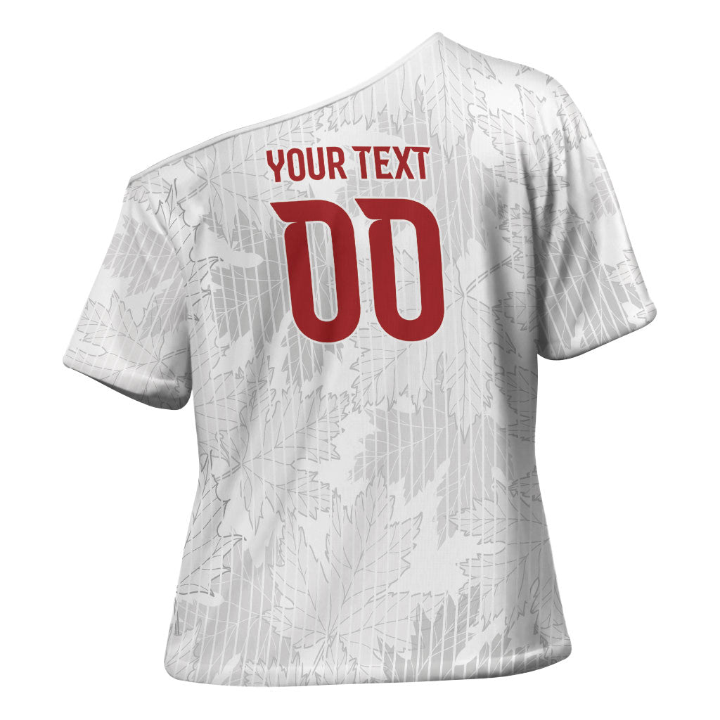 Custom Canada Our Game Now Cross Shoulder Shirt Let's Go Canada Victory World Football