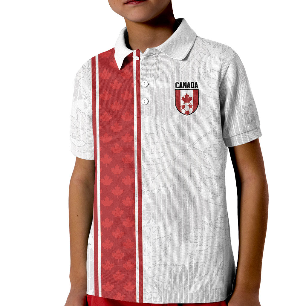 Custom Canada Our Game Now Kid Polo Shirt Let's Go Canada Victory World Football