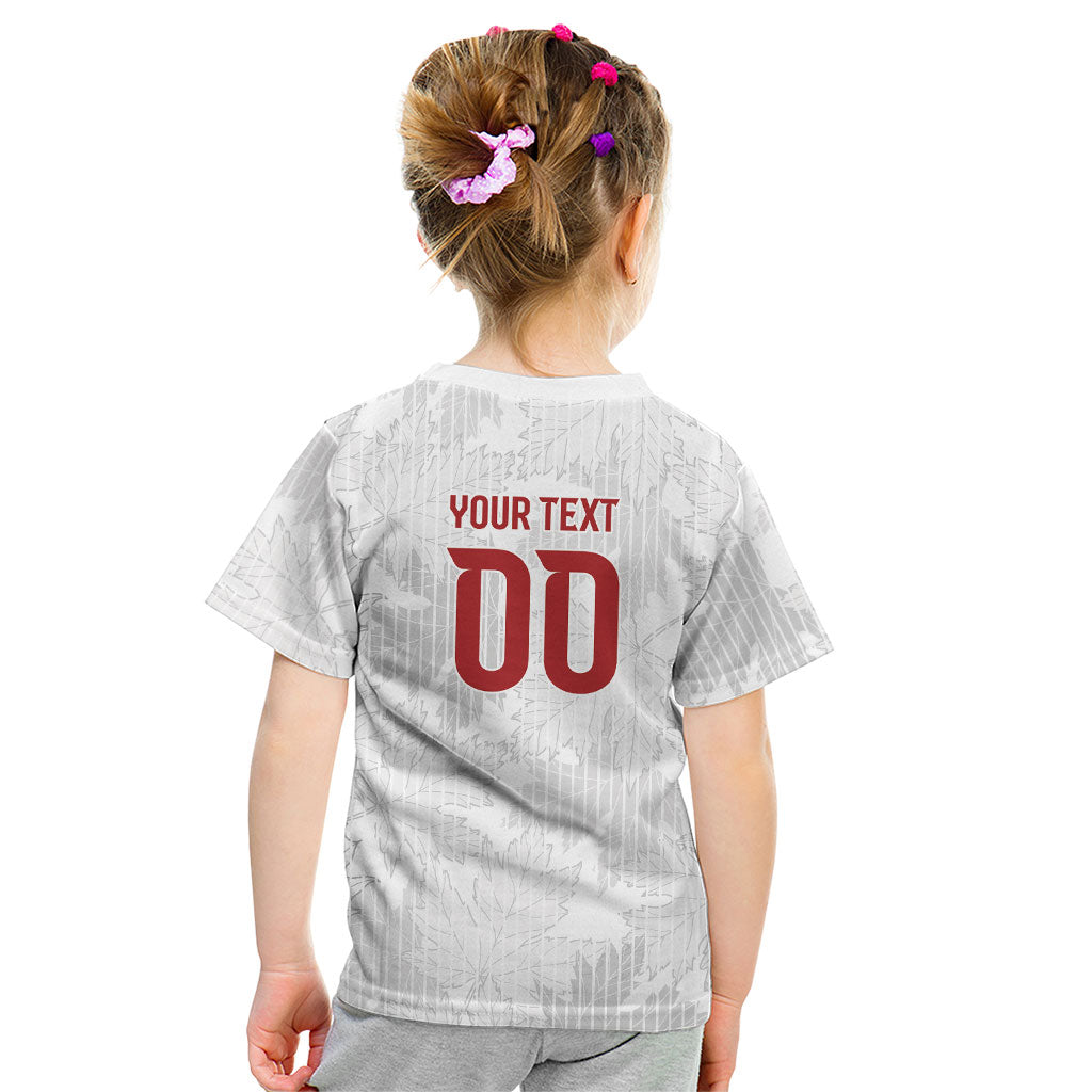 Custom Canada Our Game Now Kid T Shirt Let's Go Canada Victory World Football