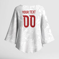 Custom Canada Our Game Now Kimono Sleeve Blouse Let's Go Canada Victory World Football